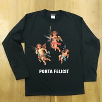 RARETE (ラルテ)  天使 gun  ブラック  長袖Tシャツ