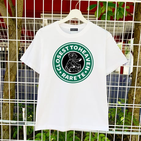 RARETE (ラルテ)  closest to heaven  エンブレム グリーン 首取れた Tシャツ