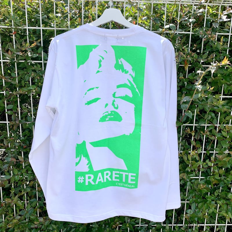 RARETE (ラルテ) マリリンモンロー 蛍光 グリーン ホワイト 長袖T