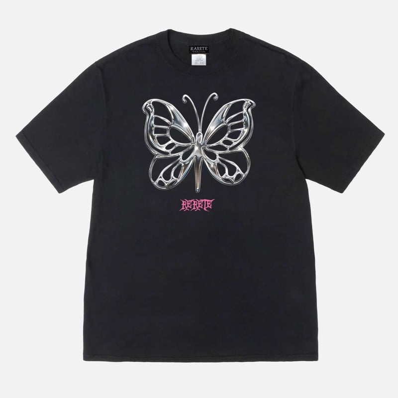 RARETE (ラルテ) Butterfly Chrom 蝶々 Tシャツ | Rarete ラルテ
