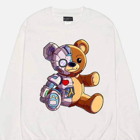 RARETE (ラルテ)  テディベア Teddy bear ロボ メカ　スエット トレーナー  のコピー