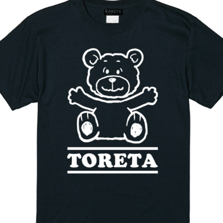RARETE (ラルテ) TORETA　首とれた  Tシャツ ブラック