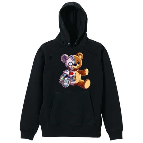 RARETE (ラルテ) Teddy bear ロボ メカ  パーカー ブラック
