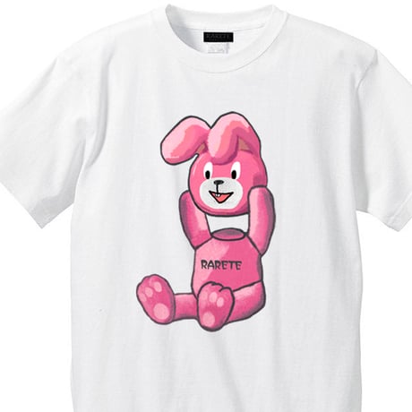 RARETE (ラルテ) 兎 PINK 首取れた Tシャツ