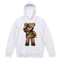 RARETE (ラルテ) テディベア Teddy bear 迷彩 camouflage パーカー ホワイト