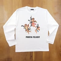 RARETE (ラルテ)  天使 gun  ホワイト  長袖Tシャツ