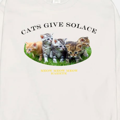 RARETE (ラルテ)  Cats give solace　スエット トレーナー