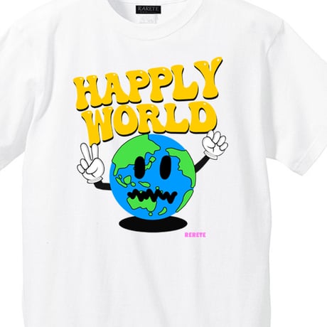 RARETE (ラルテ)  HAPPY WORLD Tシャツ む~~~~