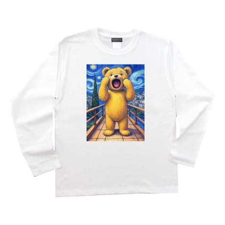 RARETE (ラルテ)  テディベア Teddy bearの叫び ロンT ロングスリーブ