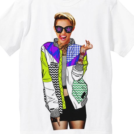 RARETE (ラルテ)    Miley  カラフル ジャケット  Tシャツ  ホワイト