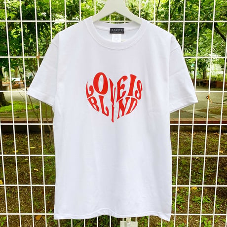 RARETE (ラルテ)  LOVE IS BLIND Heart   Tシャツ ホワイト