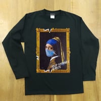 RARETE (ラルテ) フェルメール マスク ブラック  長袖Tシャツ