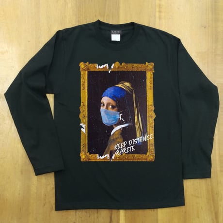 RARETE (ラルテ) フェルメール マスク ブラック  長袖Tシャツ