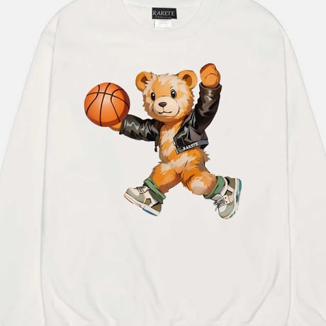 RARETE (ラルテ)  basketball テディベア Teddy bear　スエット トレーナー