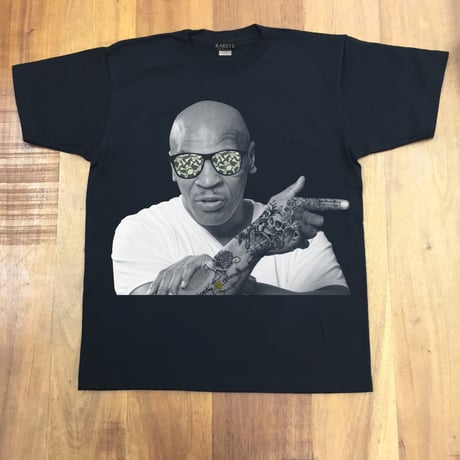 RARETE (ラルテ)    マイクタイソン タトゥー Tシャツ  ブラック  星柄