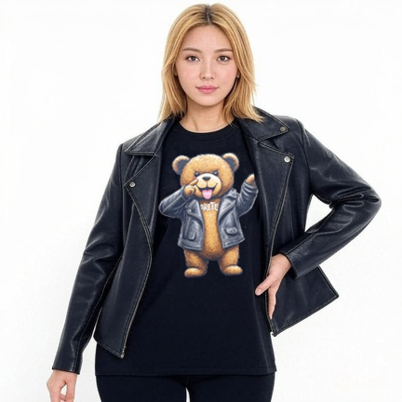 RARETE (ラルテ) テディベア Teddy bear2025 あっかんベー Tシャツ