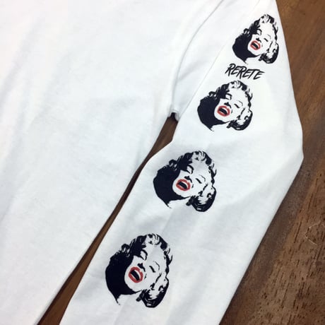RARETE (ラルテ)  マリリンモンロー シルエット  ホワイト  長袖Tシャツ