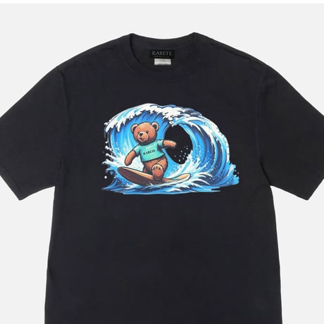 RARETE (ラルテ) テディベア Teddy bear サーフィン いい波 Tシャツ