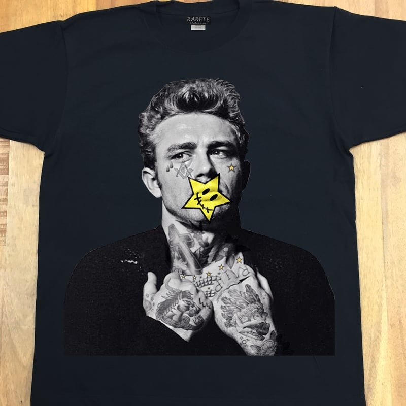 RARETE (ラルテ) ジェームスディーン Tシャツ ブラック 星柄 
