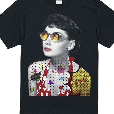 RARETE (ラルテ)   オードリー 水着 アメコミ  Tシャツ ブラック
