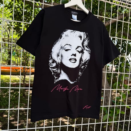 RARETE (ラルテ) MarilynMonroe マリリンモンロー Tシャツ ロゴネオンピンク
