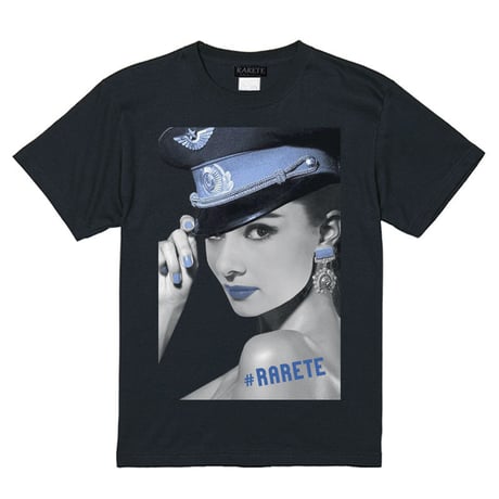 RARETE (ラルテ)    Hepburn ブルー Tシャツ  ブラック