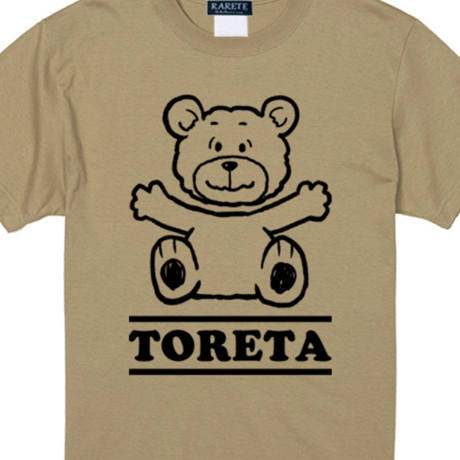 RARETE (ラルテ) TORETA　首とれた  Tシャツ サンドカーキー