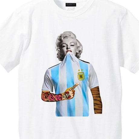 RARETE (ラルテ) マリリンモンロー AL Football  Tシャツ ホワイト