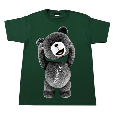 RARETE (ラルテ)    テディベア　首とれた！  Tシャツ フォレストグリーン   星柄 star
