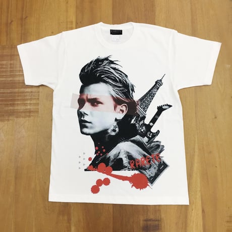RARETE (ラルテ)   リヴァー・フェニックス  コラージュ  Tシャツ ホワイト  星柄