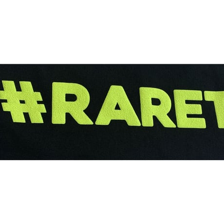 RARETE (ラルテ)   む~~~~　Tシャツ  蛍光イエローブラック  3D パフ