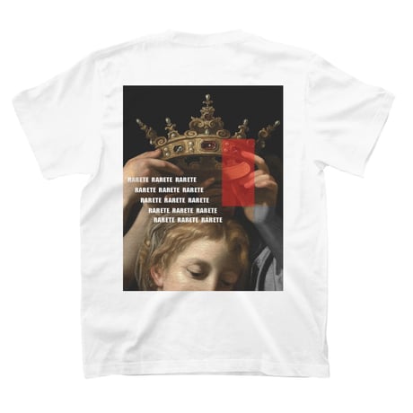 RARETE (ラルテ)  GIRL crown  Back print  Tシャツ ホワイト