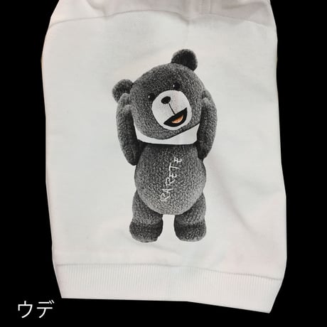 RARETE (ラルテ) テディベア 首とれた！ ポロシャツ ホワイト