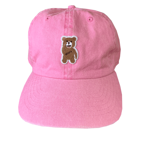 RARETE (ラルテ) あっかんべー刺繍  ピグメント ピンク  キャップ