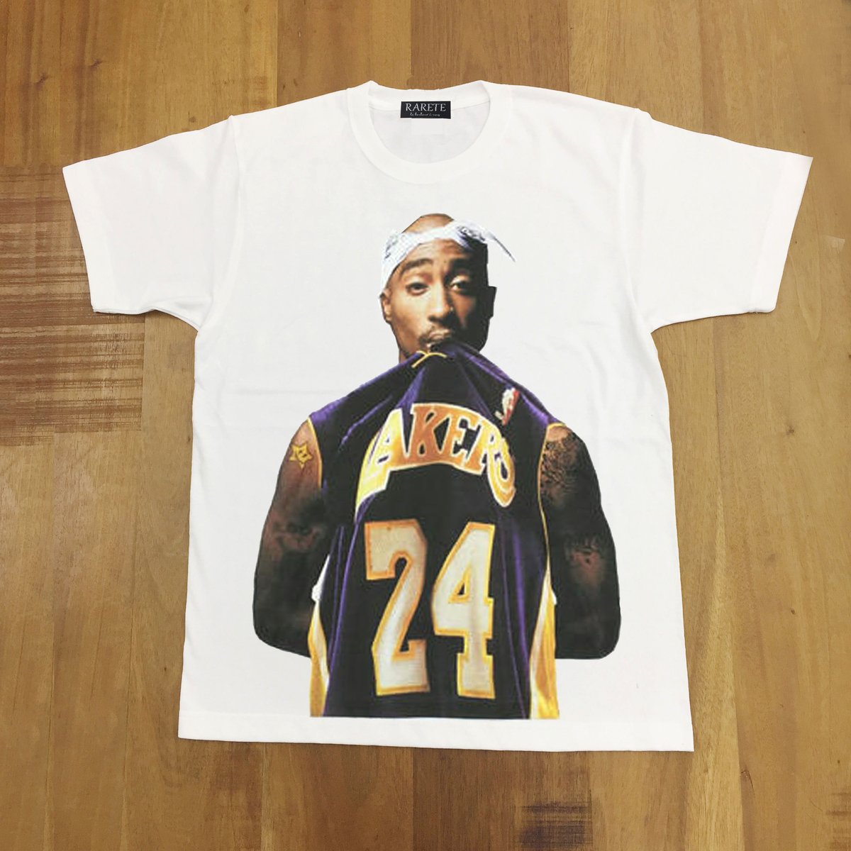 RARETE (ラルテ) 入手困難 2PAC レイカーズ Tシャツ ホワイト 星 RARETE (ラルテ) 入手困難 2PAC レイカーズ Tシャツ ホワイト 星