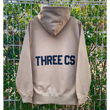 RARETE (ラルテ) THREE  CS   (三密) Back logo カーキー パーカー