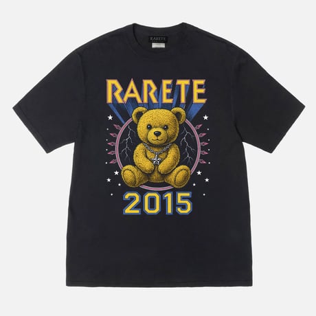 RARETE (ラルテ) テディベア Teddy bear 3Dロゴ グラフィック スター Tシャツ