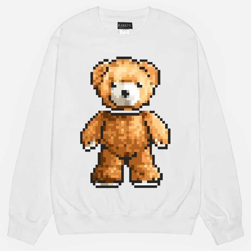 【レア・近日取下げ】ビルドアベア　ラッテベア　ラッテテディ　テディベア RARETE (ラルテ) テディベア 8bit 首取れた スエット トレーナー