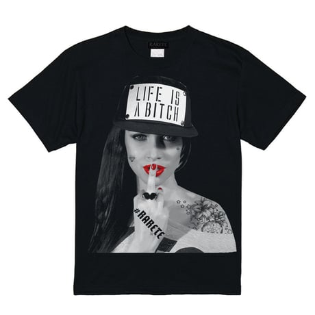RARETE (ラルテ)   LIFE IS ABXXXX  Tシャツ ブラック
