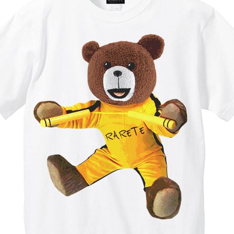RARETE (ラルテ)    テディベア Bruce Lee  Tシャツ ホワイト