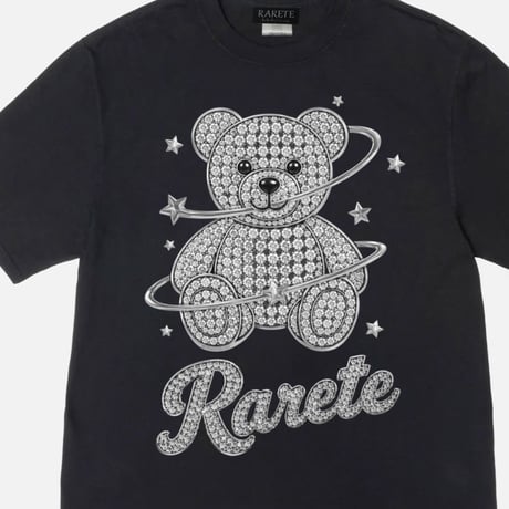 RARETE (ラルテ) テディベア Teddy bear スター プリントストーン Tシャツ