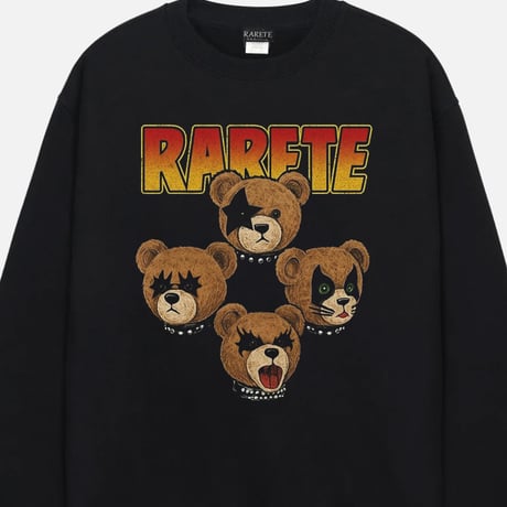 RARETE (ラルテ)  テディベア Teddy bear ハードロック トレーナー ブラック