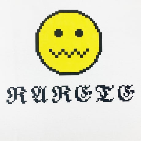 RARETE (ラルテ) む~~~~ Pixel  長袖Tシャツ  ホワイト