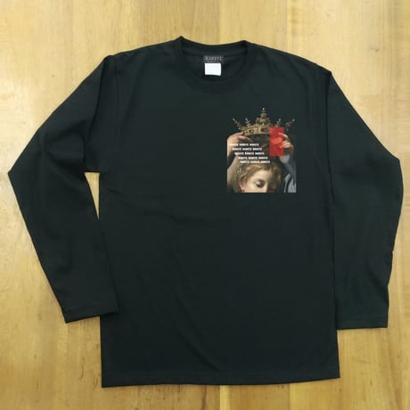 RARETE (ラルテ) GIRL crown ブラック  長袖Tシャツ
