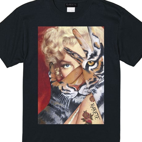 RARETE (ラルテ)    マリリンモンロー トラ　Tシャツ  ブラック