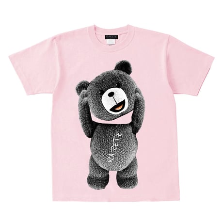 RARETE (ラルテ)    テディベア　首とれた！　Tシャツ  ライトピンク   星柄 star