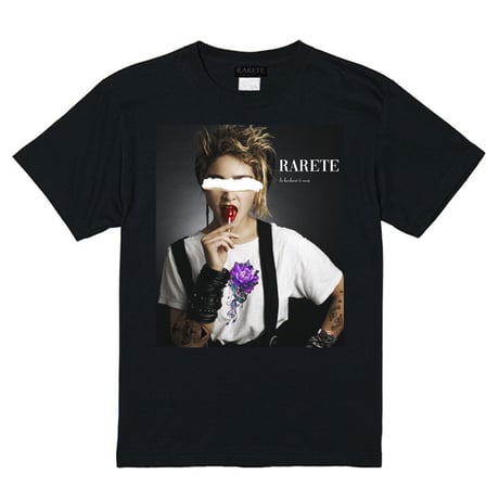 RARETE (ラルテ)  md  BLACK Flower   Tシャツ ブラック