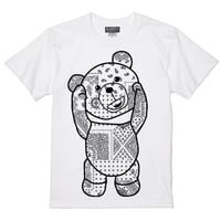 RARETE (ラルテ) テディベア バンダナ ホワイト  Tシャツ