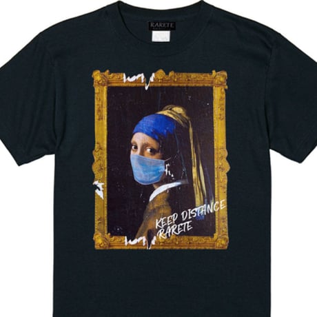 RARETE (ラルテ)  フェルメール マスク  Tシャツ ブラック