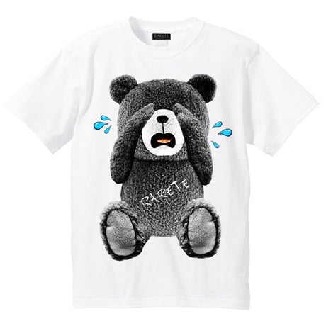 RARETE (ラルテ)  泣いちゃった！ 【グレイ】 Tシャツ ホワイト
